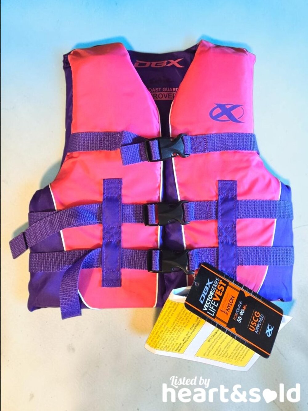 NEW Girls DBX Pink & Purple Life Vest